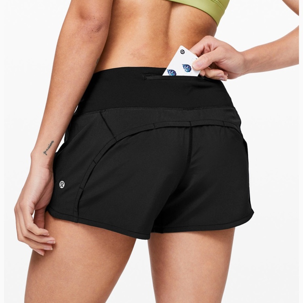 lululemon army green shorts 4